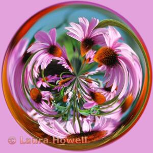 Creative AB First Place Tie Cone Flower Orb by Laura Howell